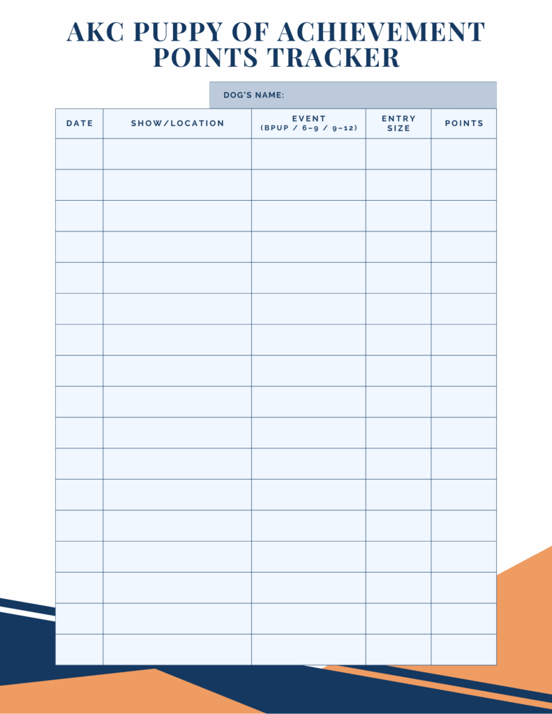 AKC Puppy of Achievement Points